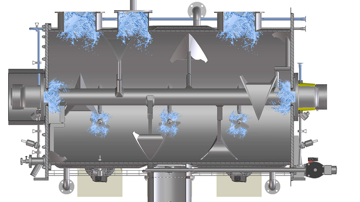 Lödige has various systems in its product range that are based on a sophisticated hygienic design. Lödige has various systems in its product range that are based on a sophisticated hygienic design.