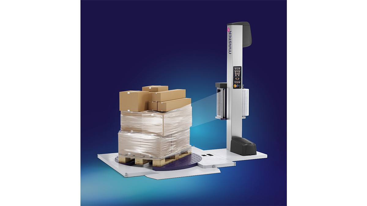 The machine stretch films in the AXIO line are specially designed for semi-automatic and fully automatic pallet wrappers with pre-stretch systems. Copyright: ©Antalis Verpackungen GmbH