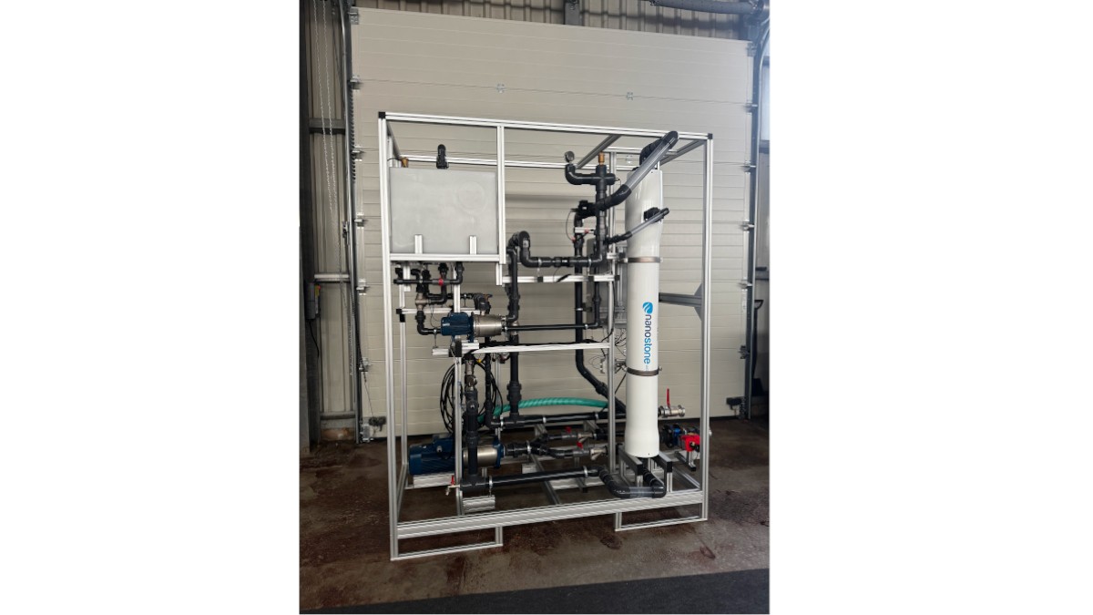 The first milestone of the innovation project is the water treatment plant.