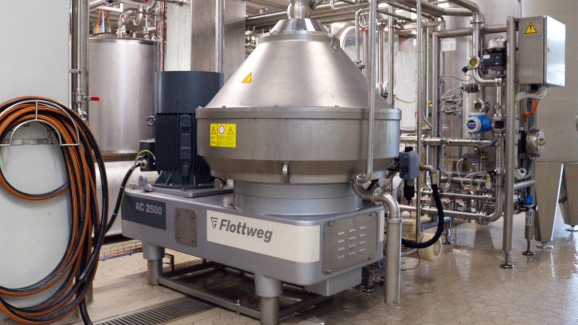 The Flottweg separator ensures a consistent pulp content in the juice.