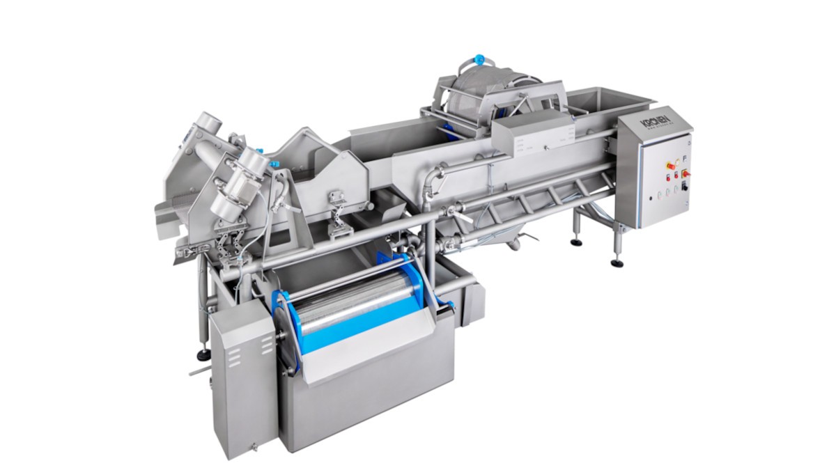 The K650 drying system is designed for processing large quantities of cut salad, vegetables, and fruit. In a continuous processing cycle, the K650 can dry up to 2.6 tons of product per hour.