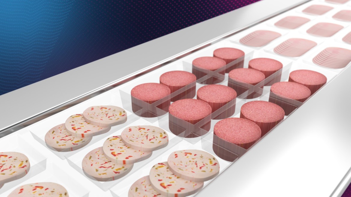 The continuous product changeover, a function of the Multivac Line Control (MLC), enables users to switch seamlessly between different products during ongoing operation.