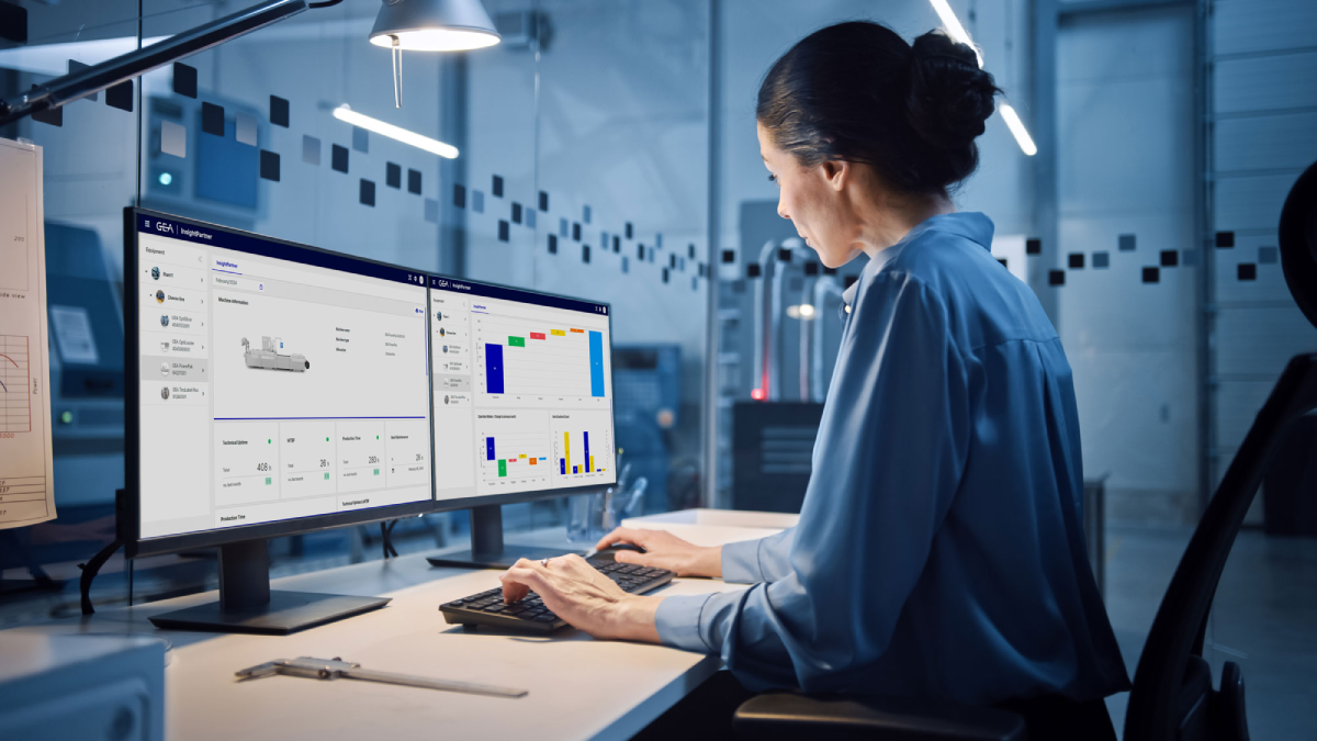 At the trade fair, GEA presented the cloud-based web application for processing and packaging lines, a new addition to the GEA Insight Partner family. Here, advanced analytics and predictive elements are integrated into continuous machine monitoring, which suggest measures for resource-saving operation. Source: GEA