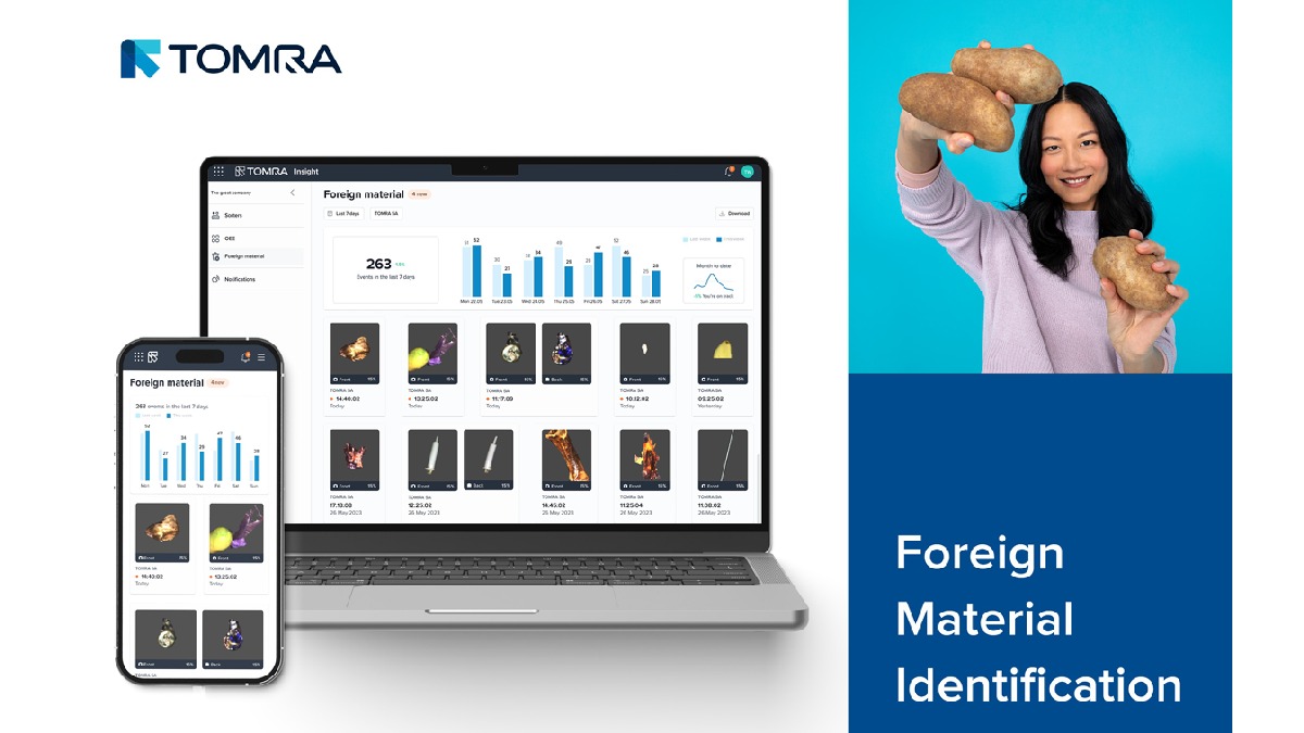 Fmid Math Foreign Material Identification (FMID)-Lösung von TOMRA | Anuga FoodTec