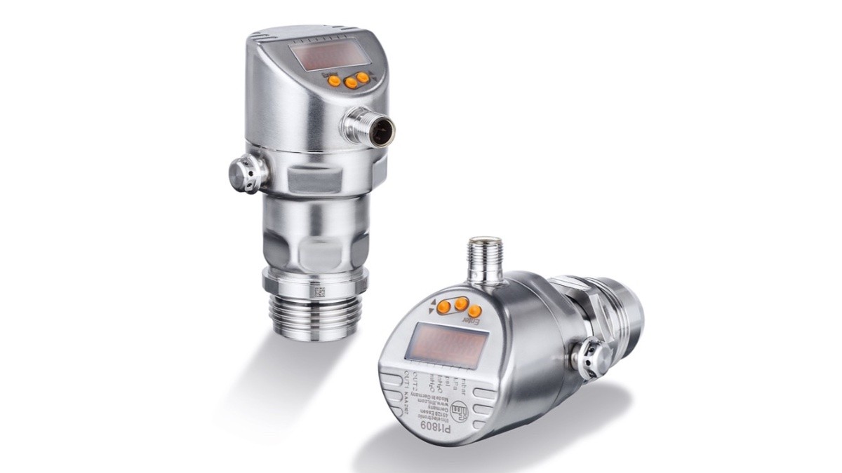 The PI1xxx pressure sensor permanently withstands media temperatures of 150 °C and is suitable for high-temperature applications in the food industry. (Photo: © ifm)