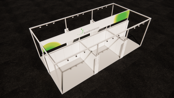 Open, communicative group stand: creative design with reduced equipment.