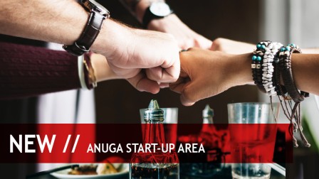 Perfekte Bühne für rund 100 junge Food & Beverage Unternehmen Eine spezielle Plattform für Atart-ups aus der Food- & Beverage-Industry: Die Anuga Start-up Area