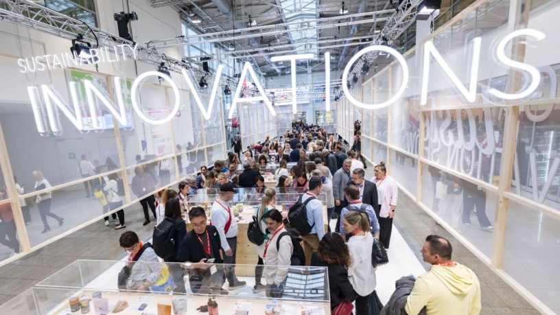 Visitors in the exhibition halls of Anuga 2025