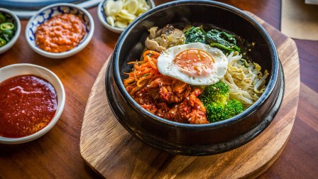 Korean food in a bowl