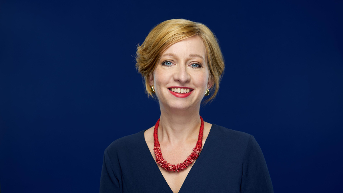 Portrait of Nina Kollas, dti, who talked about the history and future of frozen food