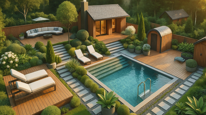 KI generated Private Oasis picture