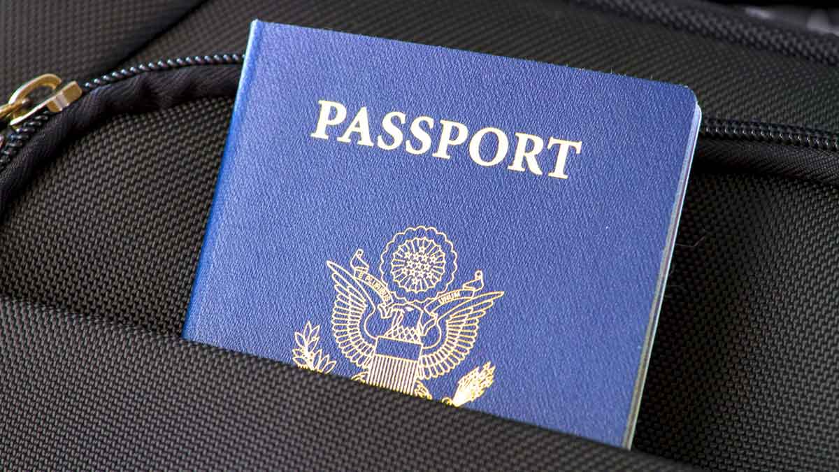 Ansicht eines Reisepasses