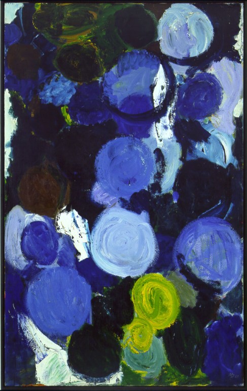 Ernst Wilhelm Nay, Azur und Purpur, 1960 © Ernst Wilhelm Nay Stiftung, Köln / VG Bild-Kunst, Bonn 2025 