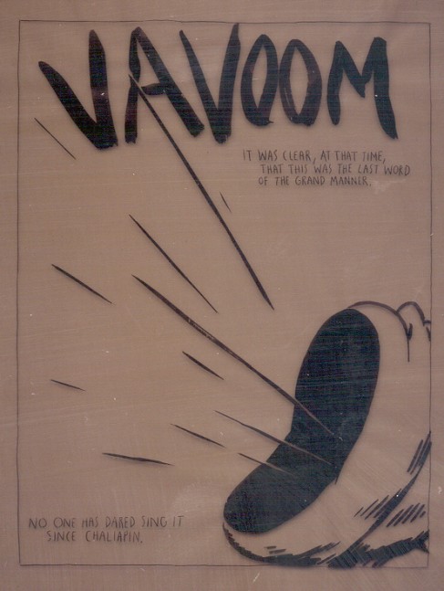 Raymond Pettibon, Ohne Titel (VAVOOM....)