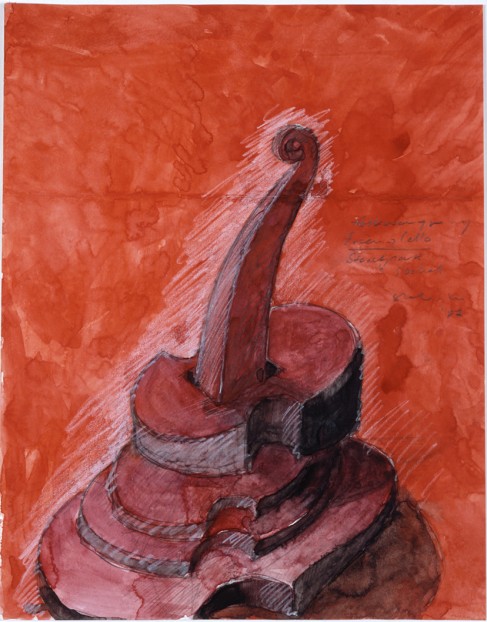 Stephan Huber, Zeichnung (Cello)