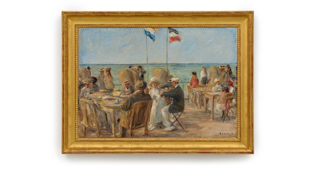 Das Gemälde „Strandterrasse in Nordwijk“ von Max Liebermann Das Gemälde „Strandterrasse in Nordwijk“ von Max Liebermann