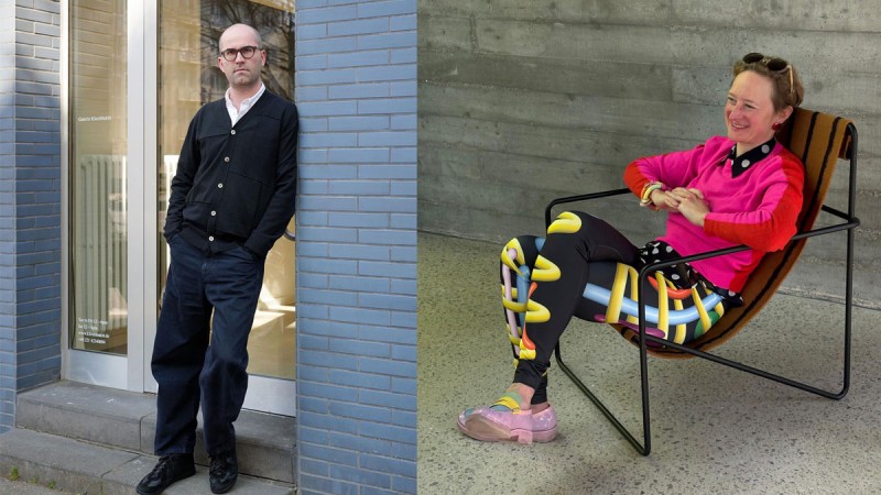Der Galerist Manoucher Khoshbakht und die Sammlerin Antonia Nolte. Fotos: privat