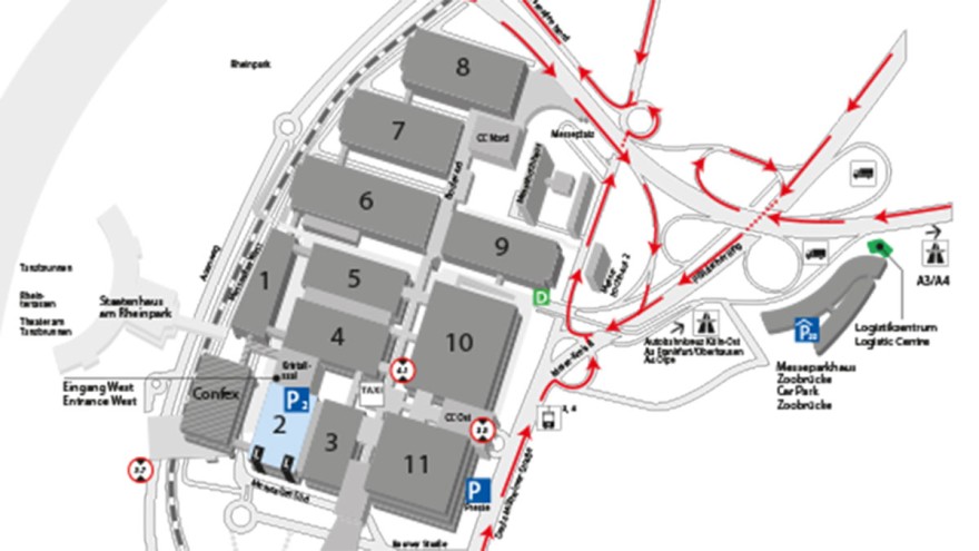 Verkehrsleitfaden und Verkehrsleitfaden zur EXPONATEC COLOGNE Verkehrsleitfaden und Verkehrsleitfaden zur EXPONATEC COLOGNE