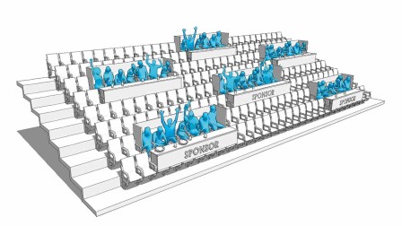 Seat occupancy in the stadium during the Corona Pandemic Seat occupancy in the stadium during the Corona Pandemic