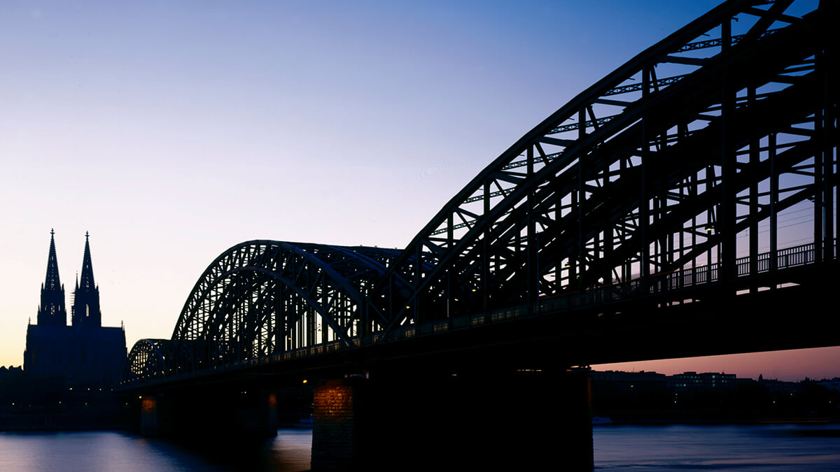 Trade fair city Cologne Hohenzollernbrücke Trade fair city Cologne Hohenzollernbrücke