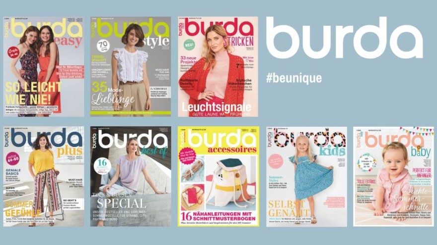 Verschiedene burda Magazine