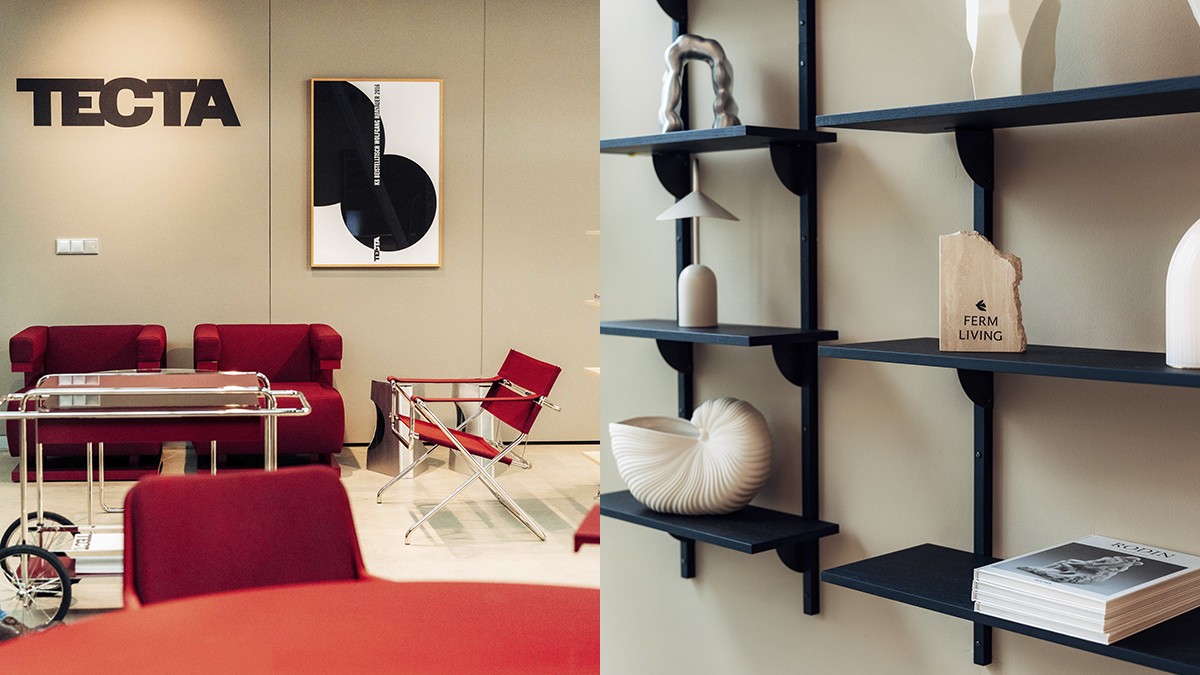 Tecta and Ferm Living showcased at Design Post. Photos: Koelnmesse / Lintur