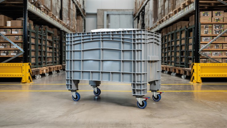 Transport device roller with ‘double brake’ function | Wagner System GmbH