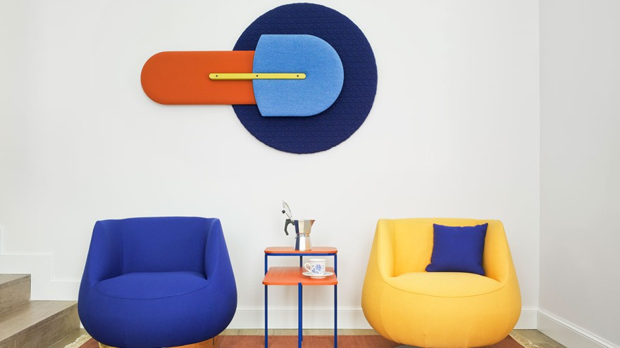 The sound-absorbing Beetle wall panels from Sancal Diseño S.L. The sound-absorbing Beetle wall panels from Sancal Diseño S.L.