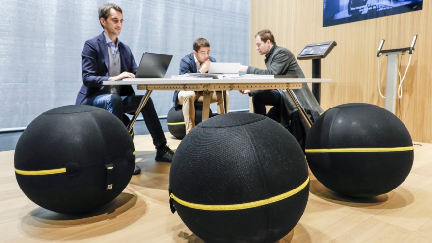 Technogym-fitnesshersteller-orgatec Furniture from fitness equipment manufacturer Technogym at ORGATEC