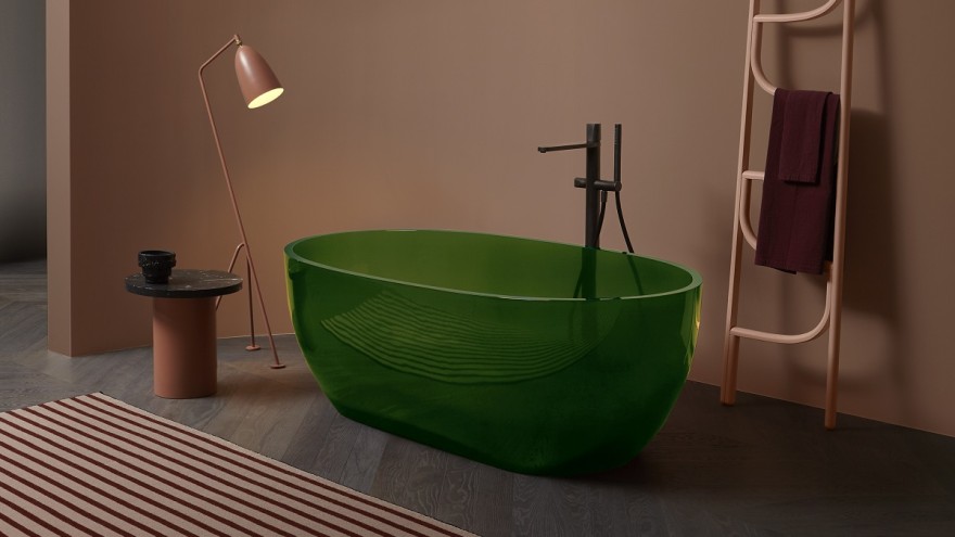 'Reflex'-bathtub-in-new-material-Cristalmood-by-Antonio-Lupi-Design-S.p.A 'Reflex' bathtub in new material Cristalmood by Antonio Lupi Design S.p.A