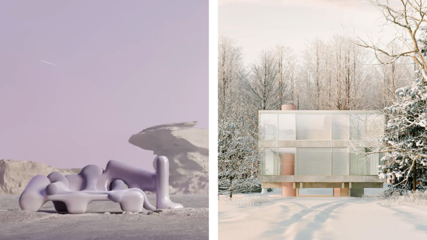 The beginnings of the future of furniture and home design? Andrés Reisinger shows how it works. (Photos: Andrés Reisinger, Instagram)