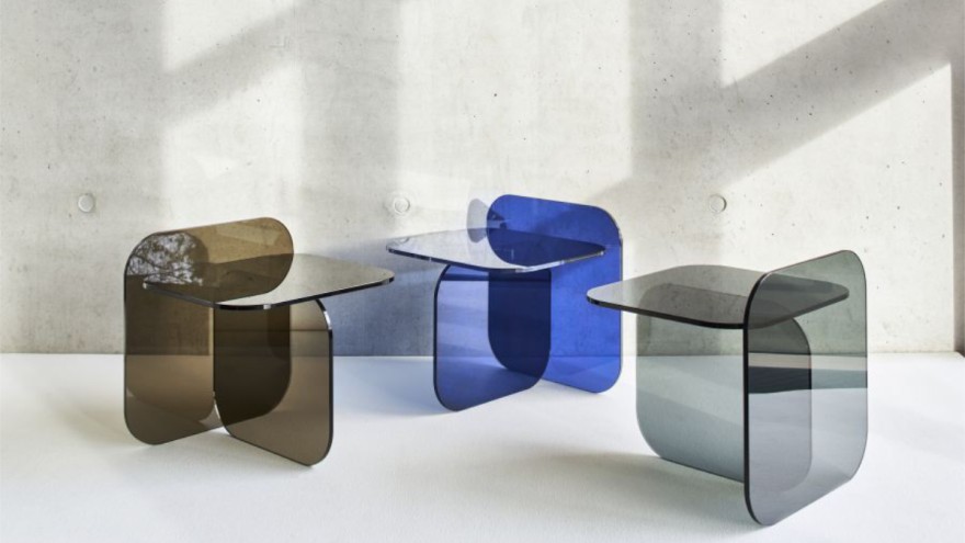 Transparente Möbel „Sol Side Table” von ClassiCon Transparente Möbel „Sol Side Table” von ClassiCon