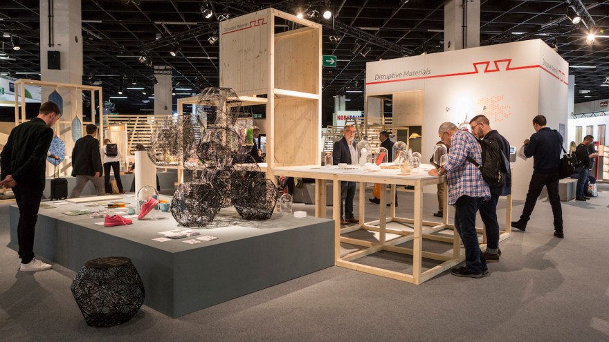 Piazza "Disruptive Materials" auf der interzum 2019, © Koelnmesse