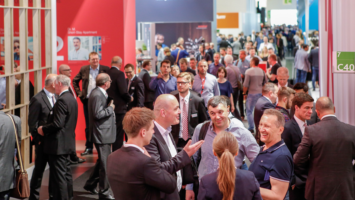 Visitors at interzum Visitors at interzum