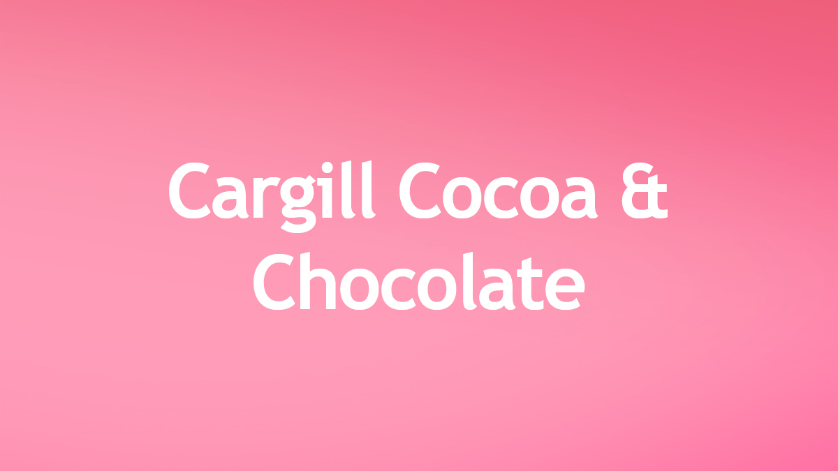 Cargill Cocoa & Chocolate