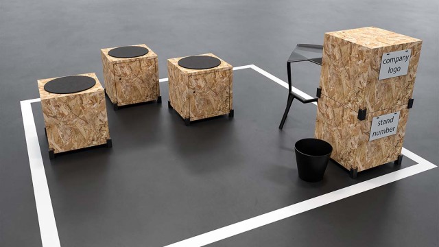 Example stand in the start-up area