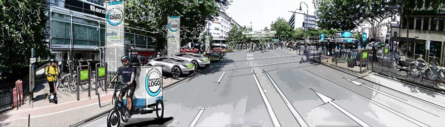 cityHUB | polisMOBILITY - Panorama Rudolfplatz cityHUB | polisMOBILITY - Panorama Rudolfplatz