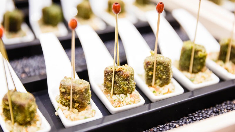 Catering at the exhibition stand