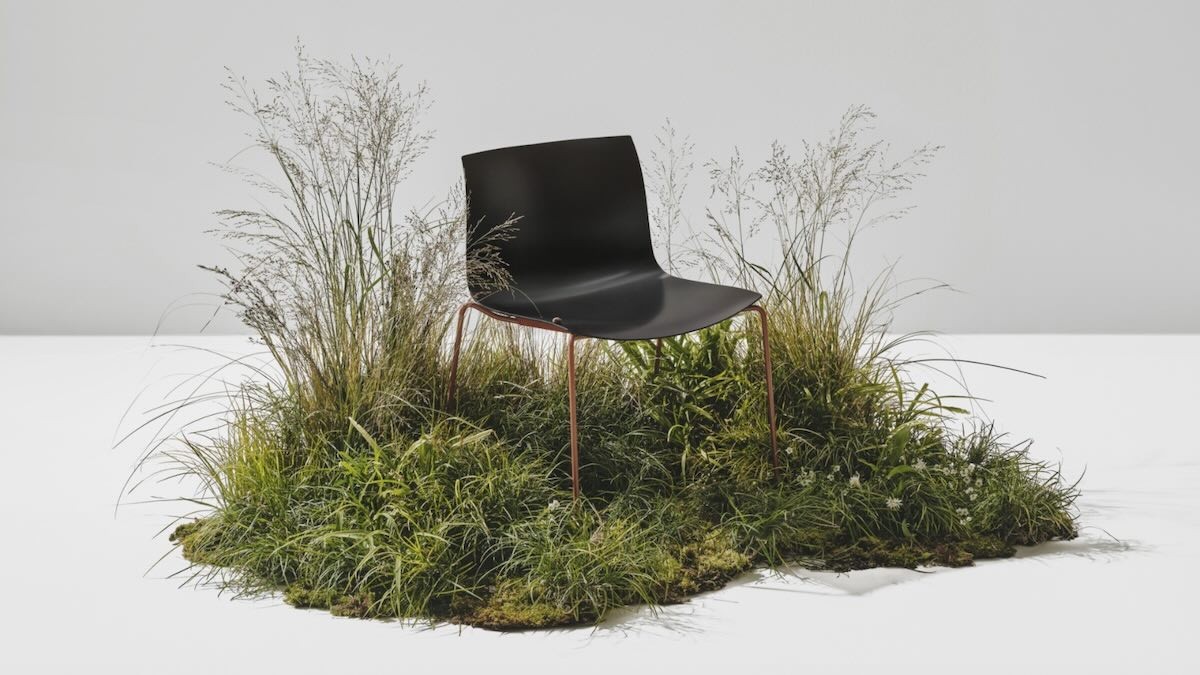 Chair made from biodegradable material