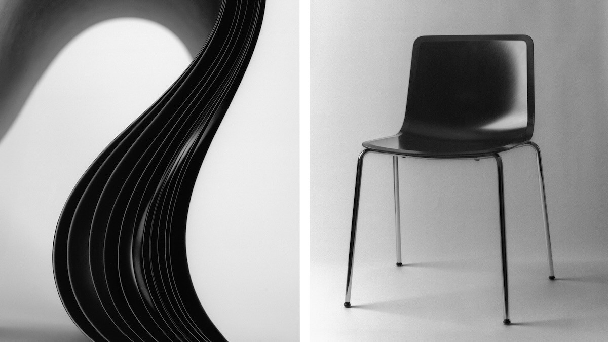 Chair with seat made of biodegradable material