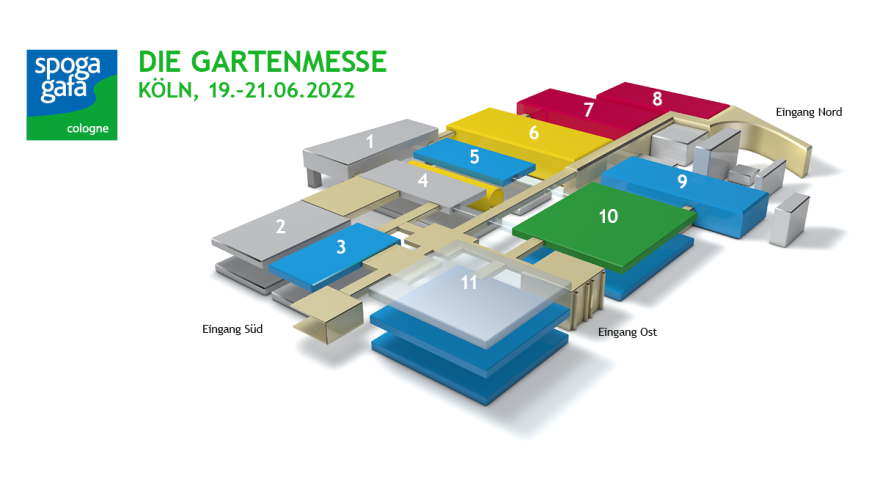 Hallenplan der spoga+gafa Hallenplan der spoga+gafa