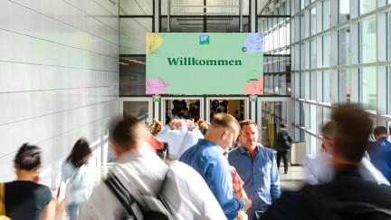 Hallenplan der spoga+gafa mit farbiger Einteilung in verschiedene Produktbereiche