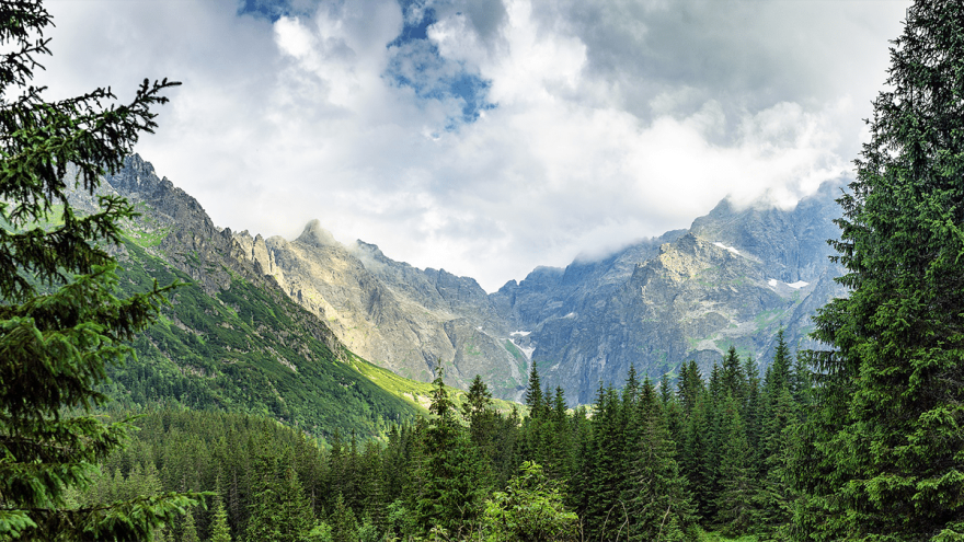 The high mountains "High Tatras" in the south of Poland The high mountains "High Tatras" in the south of Poland