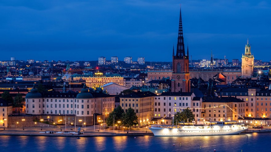 Stockholm bei Nacht